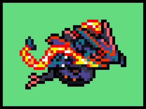 Shiny Pixel Mega Rayquaza | Pixel Art Maker