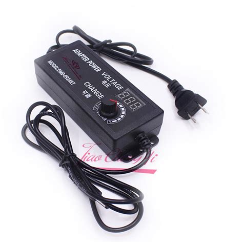 Adjustable Power Adapter Supply Display 3-24V 2A Speed Control Volt For ...