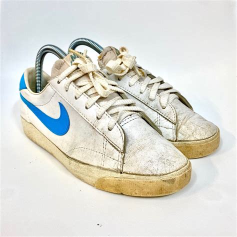 RARE VTG 80s 70s Nike Blazer Low Made In Korea Canvas… - Gem