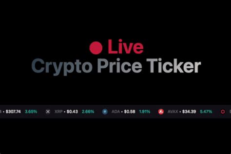 Live Crypto Price Ticker - Webflow