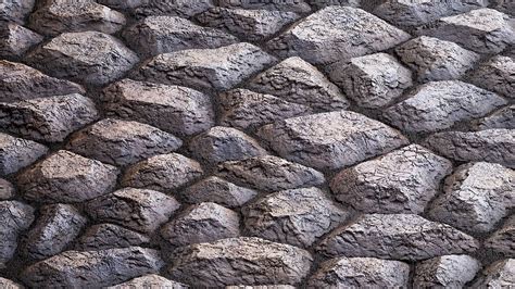 Large Rough Rock Tiles PBR Texture