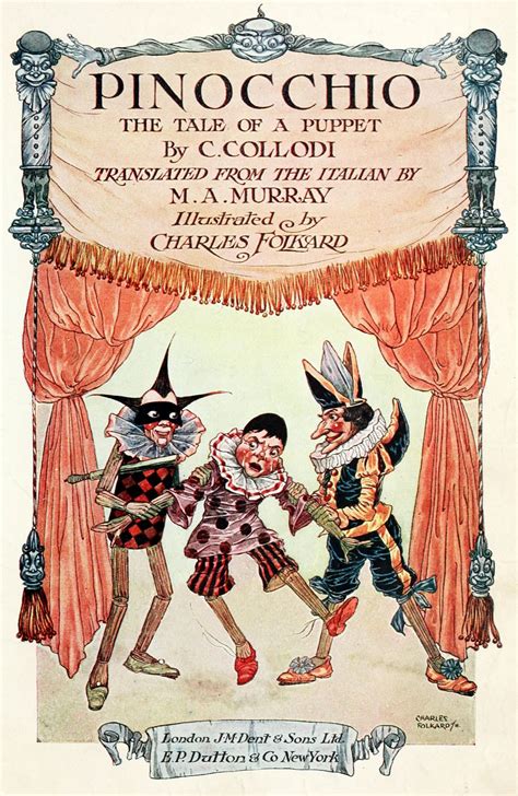 Charles Folkard Illustrations: Pinocchio | Pinocchio, Poster prints, Cover design