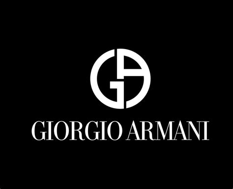 Giorgio Armani Logo Brand Clothes White Design Fashion Symbol Vector ...