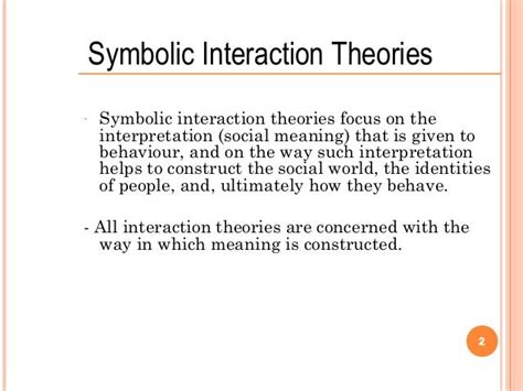 Symbollic interactionism in Sociology