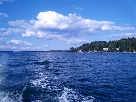 Lovely scene from the mouth of the Saint George River looking north, back towards Thomaston ...