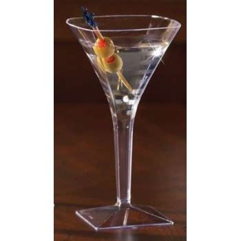 Squares 8 oz 1 Piece Plastic Martini Glasses: Party at Lewis Elegant Party Supplies, Plastic ...