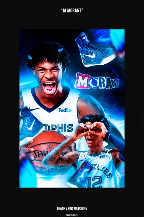 Ja Morant poster on Behance