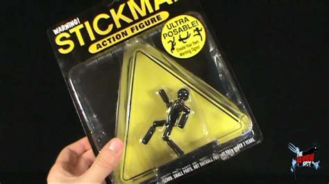 Random Spot - Accoutrements Warning Stickman Action Figure - YouTube