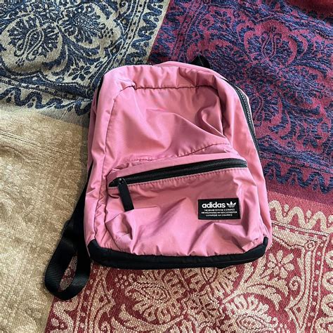 Pink mini adidas backpack ~ perfect condition ~ 10... - Depop