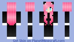 ~Pink-Haired Cat-Girl~ Minecraft Skin