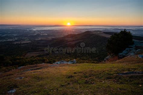 Sunrise at Sunrise Point Mt. Nebo Stock Image - Image of travel, summer: 202522075