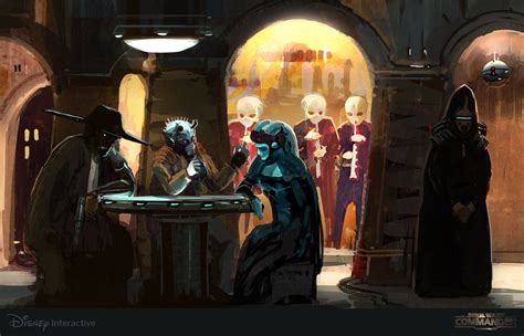 phattro: “ -Star Wars: The Cantina- This is a rough sketch I did for “Star Wars: Commander” game ...