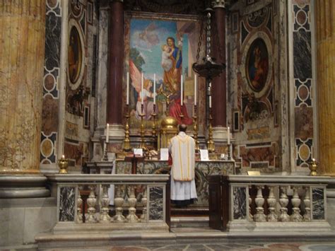 A Catholic Life: Latin Mass on the Altar of St. Joseph of St. Peter's Basilica