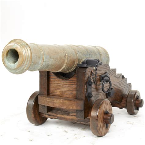 Original Late 18th Century Bronze 2-Pounder Cannon with Oak Naval Carriage – International ...