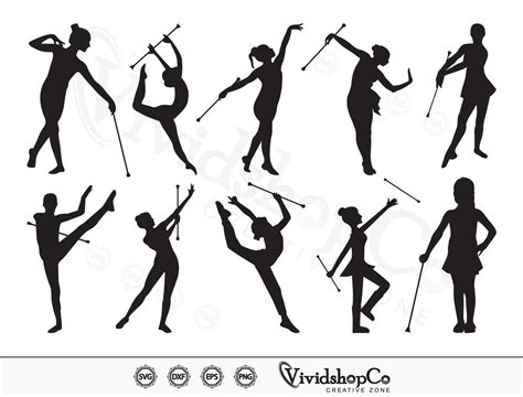 Baton Twirling SVG Baton Dancing Girl Svg Baton Svg - Etsy