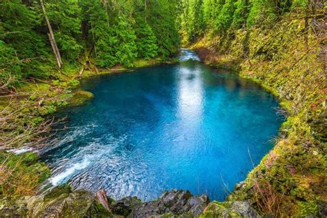 The Tamolitch Blue Pool on the McKenzie River trail, and it's as pretty ...