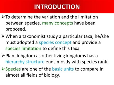 Species concept