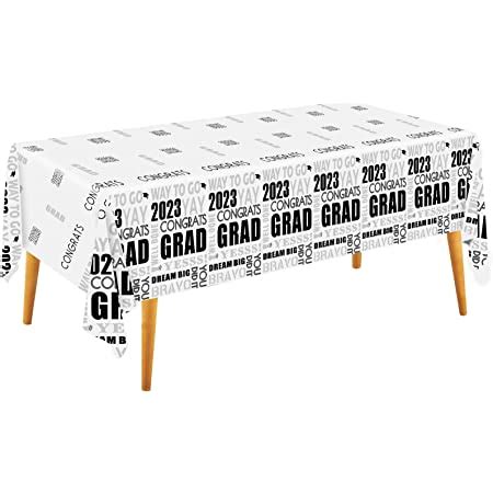 Amazon.com: Joysail Black Graduation Tablecloth 54 x 72 - Lace Grad Cap Table Cover for ...