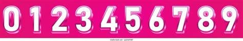 Numbers 3d Letters 3d Numbers Number Stock Vector (Royalty Free) 2224109389 | Shutterstock