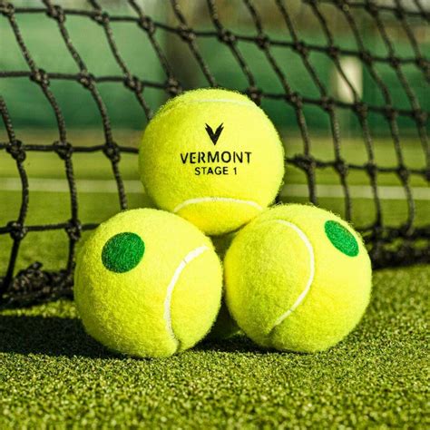 Vermont Mini Grüne Tennisbälle (Stufe 1) | Net World Sports