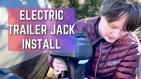 Electric Trailer Jack Installation - YouTube