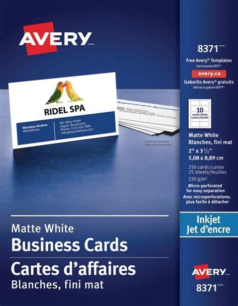 Avery Business Card Template 8371 For Pages - Cards Design Templates