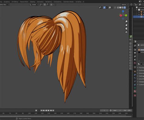 ArtStation - Blender Anime Hair Shader | Resources