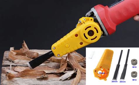 New Electric Carving Chisel Wood Chisel Carving Tool Kit for M10 M14 Angle Grinder DIY Carpenter ...