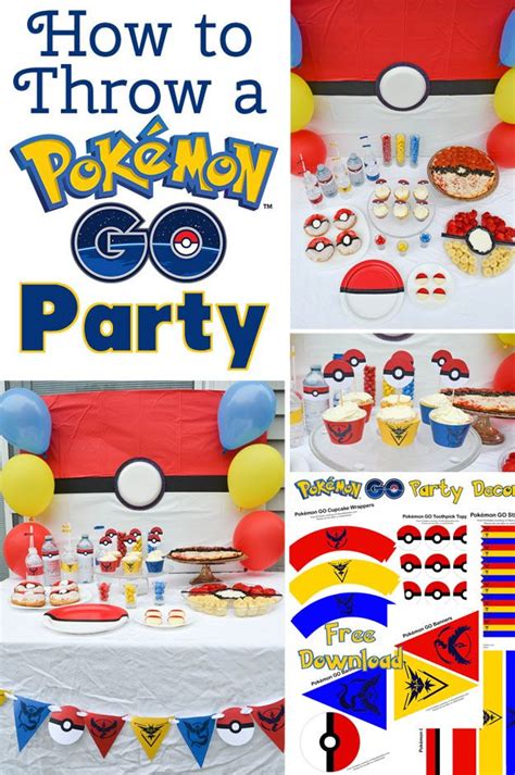 How to Throw a Pokémon GO Party - Find out how to throw a Pokémon GO party with these fun food ...