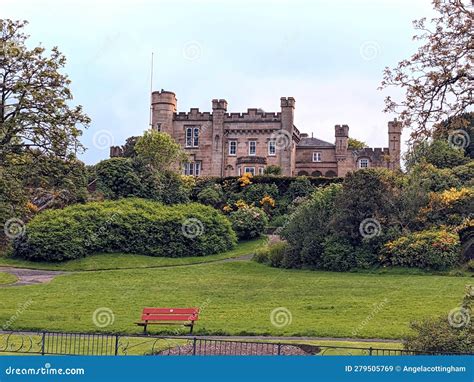 Castle House Museum and Castle Gardens in Dunoon, Scotland Stock Image ...