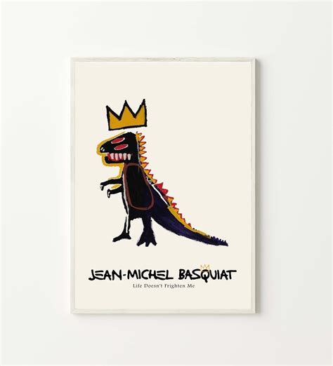 Basquiat Dino Print Basquiat Dinosaur Exhibition Poster - Etsy