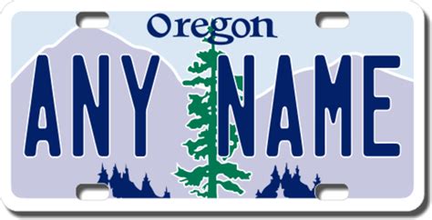 Personalized Oregon License Plate for Bicycles, Kid's Bikes, Carts ...