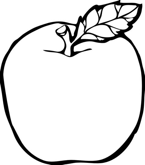 Apple clipart black and white free images - Clipartix