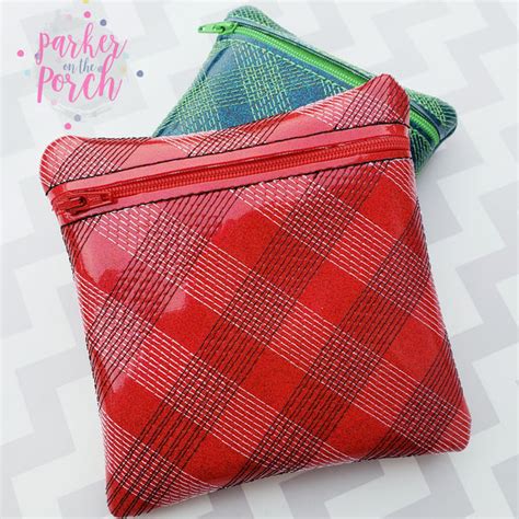 Digital Download - Plaid Zipper Bag – Parker on the Porch, LLC