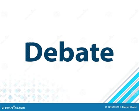 Debate Modern Flat Design Blue Abstract Background Stock Illustration - Illustration of flat ...