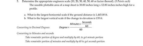 Solved 5. Determine the appropriate engineers scale | Chegg.com