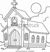 Inside A Church Coloring Page Pages sketch template