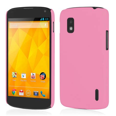 Feather Hard Shell Case for Google Nexus 4 (Rose Pink)