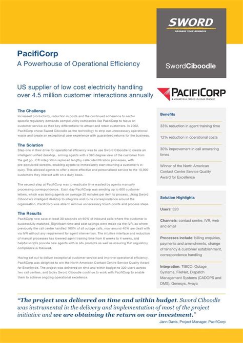 Case Study: PacifiCorp