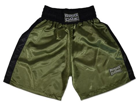 Traditional Boxing Trunks - Marine Green/Black