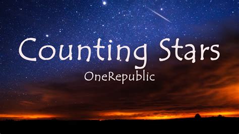 Counting Stars - OneRepublic (lyrics) - YouTube