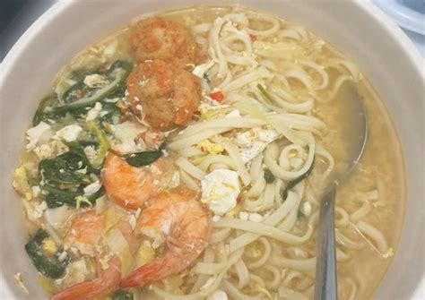 Resep Mie Telur Kuah Seafood Pedas oleh Eka Indri - Cookpad