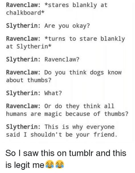 Convo between Slytherin and Ravenclaw | Harry potter facts, Harry potter, Harry potter headcannons