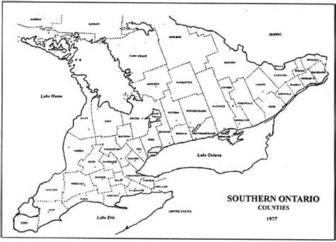 County map, County, Ontario