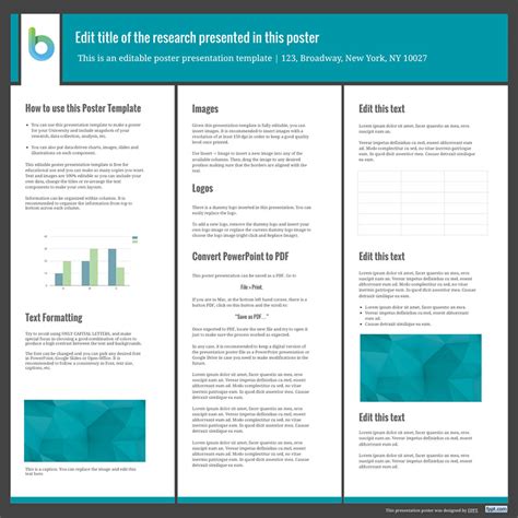 A3 Poster Presentation Template Free Download - PRINTABLE TEMPLATES