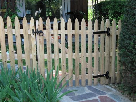 Wooden Picket Fence Gate — Madison Art Center Design