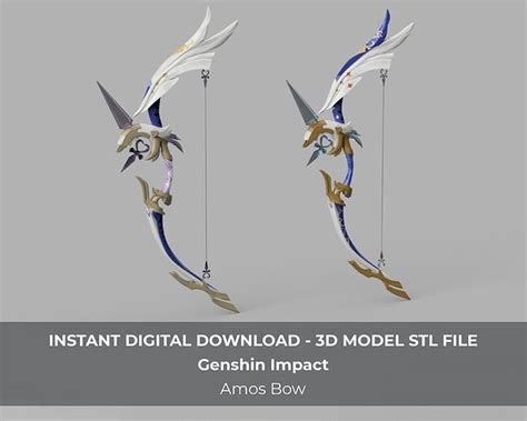 Genshin Impact Amos Bow Ganyu Cosplay Bow LED 3D model 3D printable | CGTrader