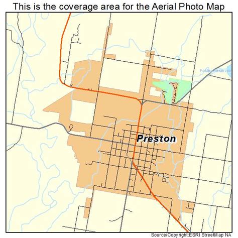 Aerial Photography Map of Preston, ID Idaho