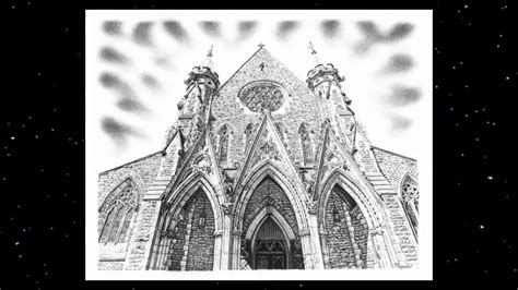 Realistic Pencil Drawing of Christ Church Cathedral Montreal - YouTube