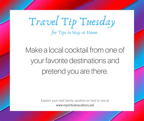 Travel Tip Tuesdays - MY VIRTUAL VACATIONS | Travel tips, Travel consultant business, Travel